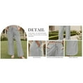 thumbnail image 6 of PUWEI Women's Casual Wide Leg Palazzo Pants High Waist Drawstring Sweatpants Lounge Trousers with Pockets, 6 of 7