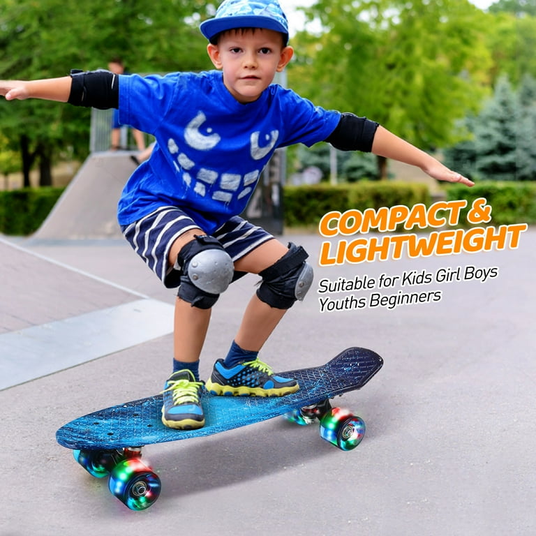 SGODDE Skateboard for Kids Ages 6-12, Standard Skateboard 22 In. Kids Skateboards with LED Wheels for Beginners Girls and Boys - Walmart.com SGODDE Skateboard for Kids Ages 6-12, Standard Skateboard 22 In. Kids Skateboards with LED Wheels for Beginners Girls and Boys - Walmart.com