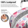 thumbnail image 5 of Insulated Lunch Bag for Women, Floral Print Oxford Fabric Lunch Box, Leakproof Thermal Cooler Tote for Work, School & Picnic, Leopard Animal Print, 5 of 5