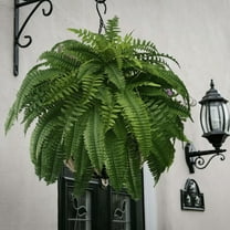 Clearance! 2Pcs Artificial Fern, UV Resistant Lifelike Artificial Boston Fern, ArtificialFern Hanging Baskets, Silk Ferns That Look Real for Outdoor, Artificial Ferns That Look Real on Clearance