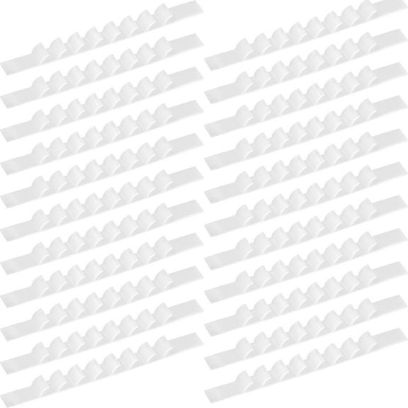 50pcs Non Slip Adhesive Silicone Grips for Wood Hangers Hanger Strips