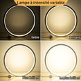 thumbnail image 4 of Lámpara de noche Lámpara de mesa táctil regulable LED, 3 colores, 10 brillos, diseño circular moderno, material metálico, lámpara de lectura de escritorio para dormitorio, 4 of 5