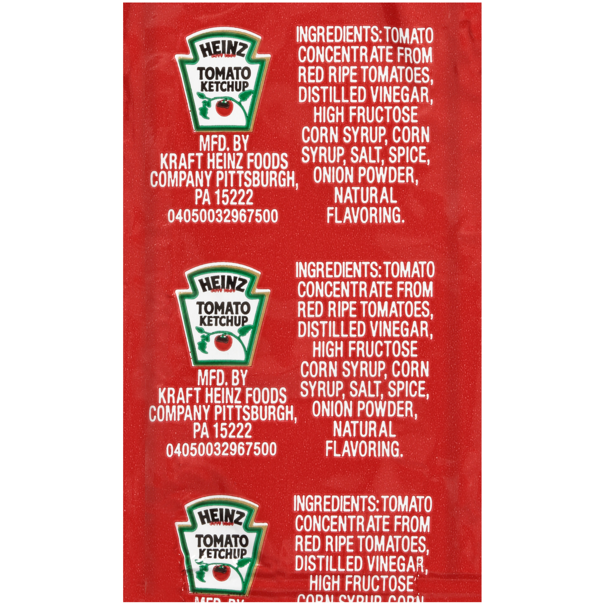HEINZ Single Serve Ketchup Packet, 9 gr. (Pack of 1000)