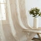 thumbnail image 3 of Cortinas traslúcidas Jinchan con bordado de hojas 160x160 cm 2 paneles, 3 of 7