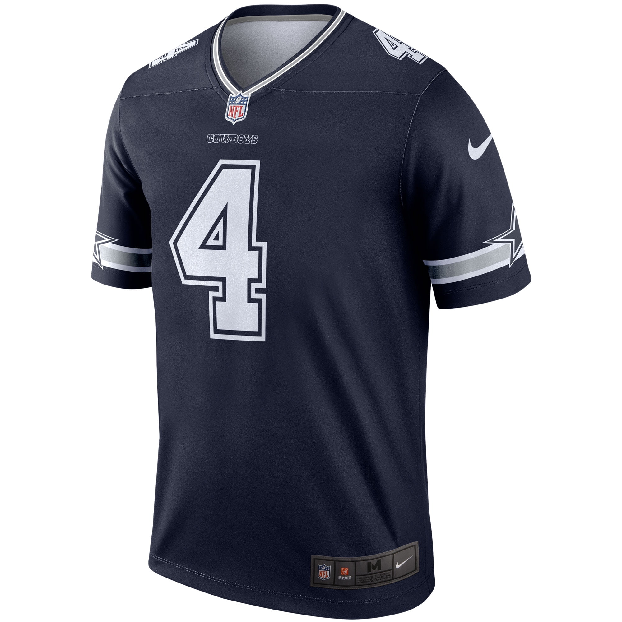 Dallas cowboys youth dak prescott hotsell nike navy game replica jersey