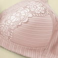 thumbnail image 4 of YHAJDS Bras for Women Plus Size Wireless Style Push Up Center Button Breathable Everyday Bras, 4 of 5