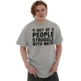 thumbnail image 4 of 4 Out of 3 People Struggle Math Nerdy Plus Size Crewneck Graphic Tee Shirt Brisco Brands 4X, 4 of 5