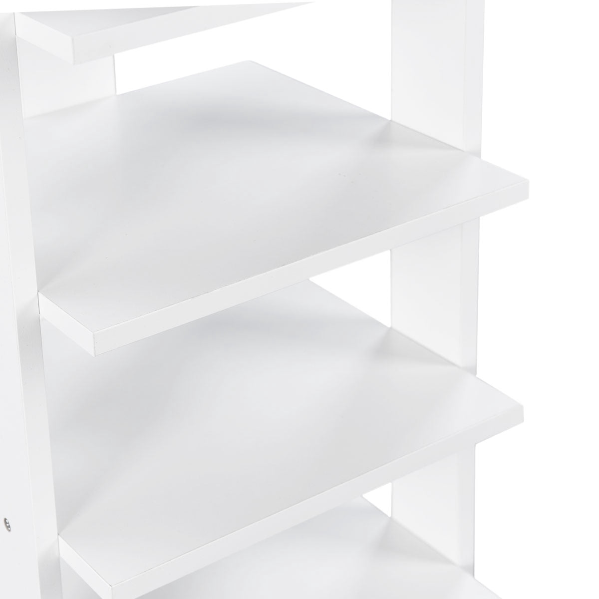 Topbuy 7-Tier Shoe Rack Free Standing Shelving Storage Organizer White