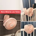 thumbnail image 4 of Yoobao Y-F04 USB Fan Rechargeable Handheld Mini Fan Clip Desktop 4-level Small Fans Electrical Fan Blue 6400mAh, 4 of 7