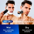 thumbnail image 7 of Rechargeable Vacuum Beard Trimmer for Men - IPX6 Waterproof, Adjustable Length Combs (1-25mm), Cordless Stubble & Mustache Trimmer - Black, 7 of 7