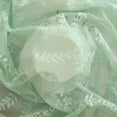 thumbnail image 6 of THD Bella Floral Rod Pocket Lace Short Cafe Swags for Small Windows - 28 x 36 Inch Length (Seafoam Green Swags, Set of 2), 6 of 6