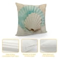 thumbnail image 4 of WERPE  Vintage Ocean Throw Pillow Covers Beach Starfish Sea&nbsp;Turtle&nbsp;Seahorse Scallop Shell Summer Nautical Coastal World&nbsp;Map Decor Pillow Cases Pillowcases (VO-Ocean), 4 of 5