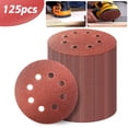 thumbnail image 2 of 125 discos de lijado de grano 40, 60, 80, 120 y 240, almohadillas para lijadora orbital de 5", 125 mm, Reino Unido, 2 of 5