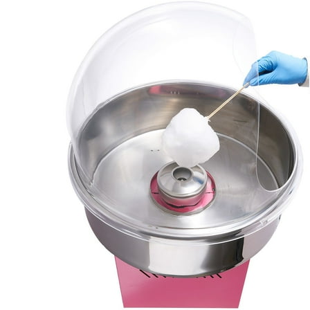 Commercial Cotton Candy Maker, 1000W Electric Candy Floss Machine with Stainless Steel Bowl & Sugar Scoop, for Parties, Birthdays, Home Use – Pink