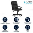 thumbnail image 3 of Flash Furniture Fundamentals Big & Tall Swivel LeatherSoft Office and Gaming Chair, Black, 3 of 19