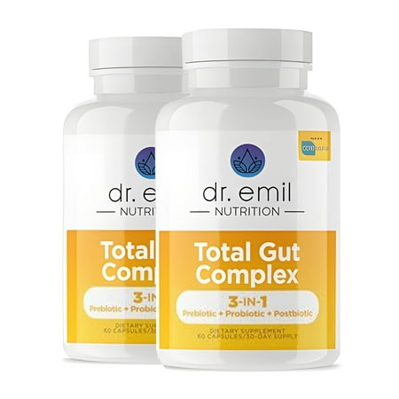 DR. EMIL NUTRITION Total Gut Complex, 60 Count, 30 Servings, 2 Pack