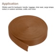 thumbnail image 4 of Uxcell Flat Nylon Webbing Strap 1 Inch 10 Yards Dark Brown for Backpack, Luggage-rack, 4 of 6