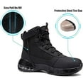 thumbnail image 3 of LARNMERN Steel Toe Boot Multi-Use Side Zip Shoes Non-Slip Sole for Work & Outdoor Industrail Boot High Top Tactical Safety Toe Shoe, 3 of 8