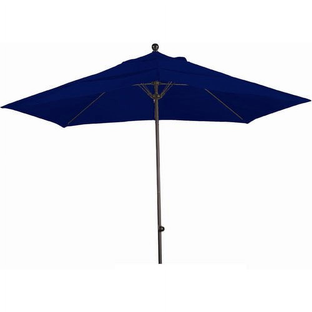 California Umbrella EZF118-5401-DWV 11 ft. Fiberglass Easy Lift No Crank No Tilt Market Umbrella - Bronze and Pacific Blue - image 6 of 7