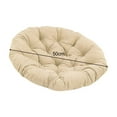 thumbnail image 2 of Khaki Outdoor Round Seating Cushion, Washable and Comfortable for Papasan Chairs, 2 of 5