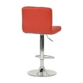 thumbnail image 3 of Fascinating Red Bar Stool With Base, 18.09in X 22.56in 35.23in - 43.00in, Faux Leather Seat In Design, 43.00in Height Adjustable, 18in 23in Cover, 3 of 7