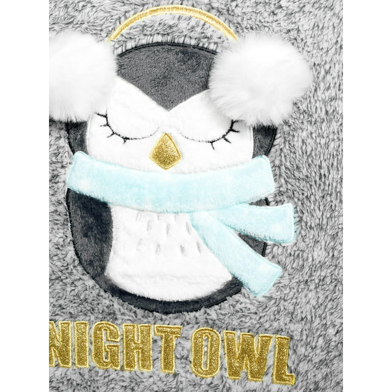 Secret Treasures Women s and Women s Plus Plush Winter Owl Twosies