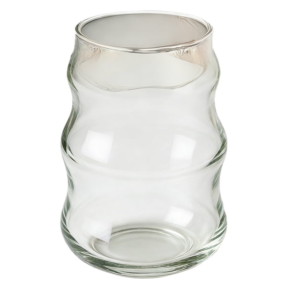 TIELUTT 3 Styles Glass Cups 650ML/530ML/410ML Drinking Glassware Ripple Glasses For Iced Coffee Juice Ceramic Mugs Tall Glass Wear for Kitchen Drinking Glasses Set Ocean Glassware in A Teacup Set