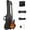 Sunset, variant on GLARRY Electric Bass Guitar 4 Strings Buring Fire Style Single Coil - Split Single Coil Pickups for Beginner Adults Right Hand w/ 20W Amp, Bag, Strap and Cord (Black)
