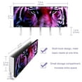 thumbnail image 3 of PhooArto Key Holder for Wall Decorative with 5 Key Hooks, Purple Galaxy Tiger Head Holders Wall Mount Organizer with Mail Key Rack, Self Adhesive, 3 of 7