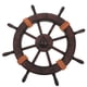 thumbnail image 1 of EeaseMX 1 colgante de estilo mediterráneo, timón de barco de madera, decoración de pared para el hogar., 1 of 7