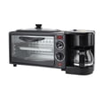 thumbnail image 1 of 3 in 1 Breakfast Station, Toaster Oven Electric Grill Coffee Maker, with Adjustable Temperature Timer, for Kitchen Apartment Office RV, 1 of 7