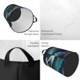 thumbnail image 3 of KLL Starry Sky Colorful Crocodile A Waterproof Foldable Laundry Hamper Bucket with Handles for Storage Bin,Kids Room,Home Organizer (Medium ), 3 of 7