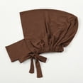thumbnail image 2 of ZQUUVOU Women's Muslim Inner Hijab Caps Elasticated Neck Cap Solid Color Stretchy Breathable Full Cover Undercap Tube Bonnet Brown, 2 of 3