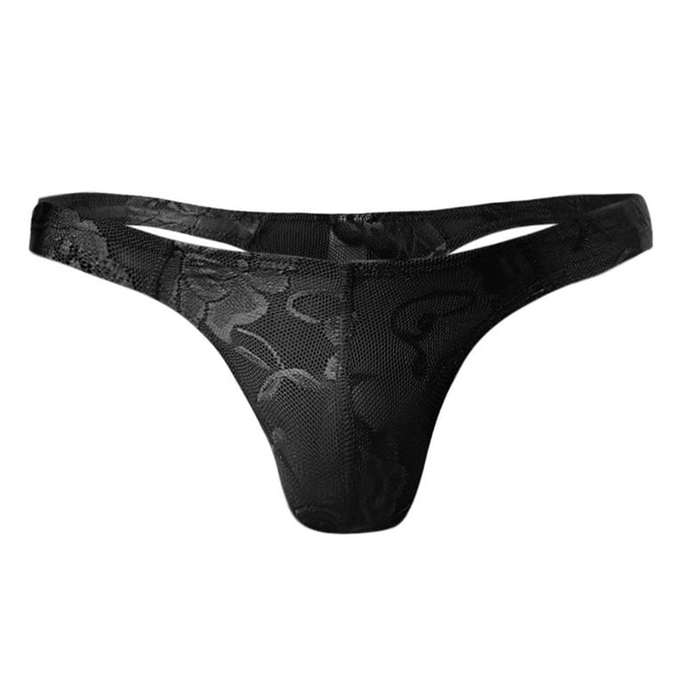Men's Mesh Lace Transparent Underwear Transparent Air Low Waist