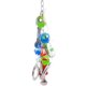 thumbnail image 2 of Juguete para morder de pájaro y loro YONGSHENG con cuchara de acero inoxidable y cuerda para colgar zapatos color aleatorio 36 cm, 2 of 4