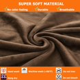thumbnail image 4 of Velvet Chair Slipcovers Set of 4, Stretchy Super Soft Dining Chair Seat Covers, Removable Washable Protectors for Party, Pet Protection, and Home Use (Brown)., 4 of 6