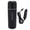 Black, variant on Riousery Portable Car Heating Cup 500ml / 16.9 oz Travel Electric Kettle 12V 24V Portable Water Boiler Heated Cup for Car Truck 316 Stainless Steel, Black Edition, Auto Shut-Off