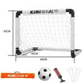thumbnail image 4 of Kids Soccer Goal Set Backyard Mini Goal Set Kids Mini Net and Ball White with Bag Soccer Pump, 4 of 9