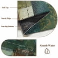 thumbnail image 6 of Teal Green Boho Round Area Rug 5Ft Washable Circle Rugs for Living Room Bedroom, Color Block Geometric Modern Non-Slip Carpet Floor Mats Indoor Outdoor Carpet Runner Aesthetic Home Decor, 6 of 8
