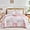 Pink, variant on Joyreap 3 Pieces Quilt Set California King, 102x114 inches- Floral Patchwork Burgundy Red n White Flowers Design, Smooth Soft Microfiber Quilt, Bedspread Bed Cover for All Season