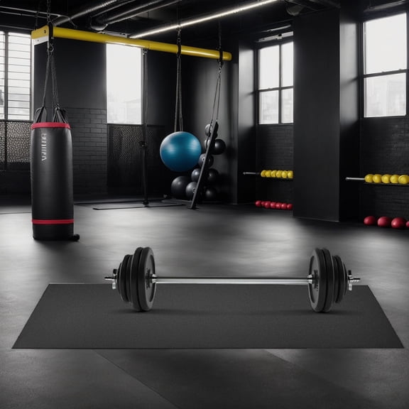 GVN Home Gym Mat, Gym Pads,47/59/78 Inch Long Thicken Equipment Mat for Home and Gym Use-78 x 36 x 0.25 inches