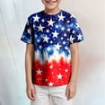 thumbnail image 2 of Zshosam T Shirts for Kids Toddler Boys 4th of July Shirts Funny T Shirt American Flag Tees Tops Usa Patriotic Independence Day Clothes Size 12T 13T,(Watermelon Red 12-13 Years), 2 of 4