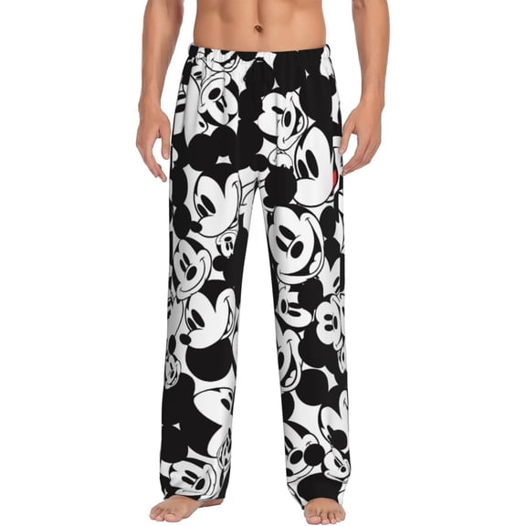 Mickey Men's Pajama Pants Sizes M-3XL Casual Long Sleepwear Lounge Pants Athletic Pant Workout Joggers Pant(S)