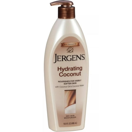 Pack Of 2 Jergens Hydrating Coconut Dry Skin Moisturizer 16.8 oz. Pluse Pack Of 2 FREE Wet Skin Moisturizer with Nourishing Monoi Oil 2 oz