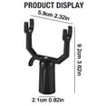 thumbnail image 3 of 1 Pack Metal Tree Branch Support, Y-Shape Tree Crutch Holders Plant Straightening and Leaning Kit Propping Up Branch Spreaders for Fruit Trees, Garden,0.74x3.94x2.36" Fit 0.75 in Round Pole,Black, 3 of 7