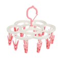 thumbnail image 1 of Colgador Tela para Calcetines Plegable 16 Clips Estantes Almacenamiento para Secado Ropa Interior (rosa), 1 of 5