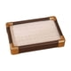 thumbnail image 1 of Caja de almacenamiento de terciopelo apilable para 36 anillos, aretes y 36 ranuras. Beige, 1 of 9