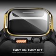 thumbnail image 4 of Funda metálica resistente Suitisbest para Apple Watch de 45 mm con vidrio 9H, 4 of 7