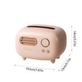 thumbnail image 3 of Fmbmuo Retro Radio Shaped Tissue Box Cover Decorative Tissue Box Cover Plastic Traditional Countertop for Living Room, 3 of 5