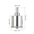 thumbnail image 2 of Uxcell 40mm Glass Hole Saw Diamond Core Drill Bit with Center Bit, 2 of 6